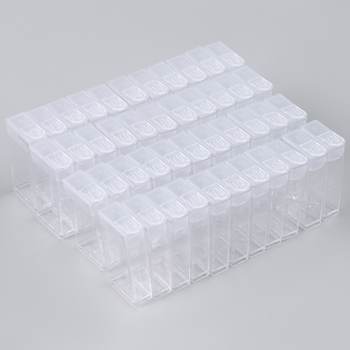 Органайзер для хранения страз алмазной мозаики, 44 секции