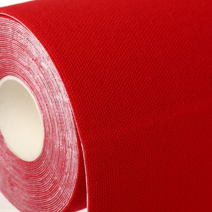 Кинезио - тейп, 7,5 см &times; 5 м, цвет красный