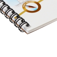 Альбом для акварели А4, 10 листов на спирали, ErichKrause Towers, блок 180 г/м&sup2;, экстра белая, перфорация для отрыва, твёрдая подложка