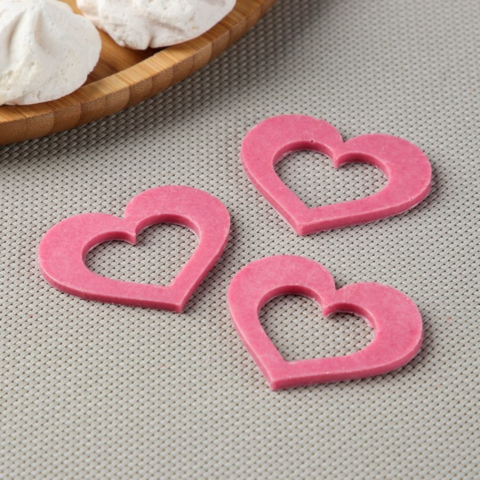 Силиконовая форма &laquo;Сердце для шоколада&raquo;, 5,5&times;4 см, цвет прозрачный