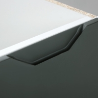 Шкаф напольный 600 под мойку Хельга, 600х500х824, Белый/Олива софт МДФ