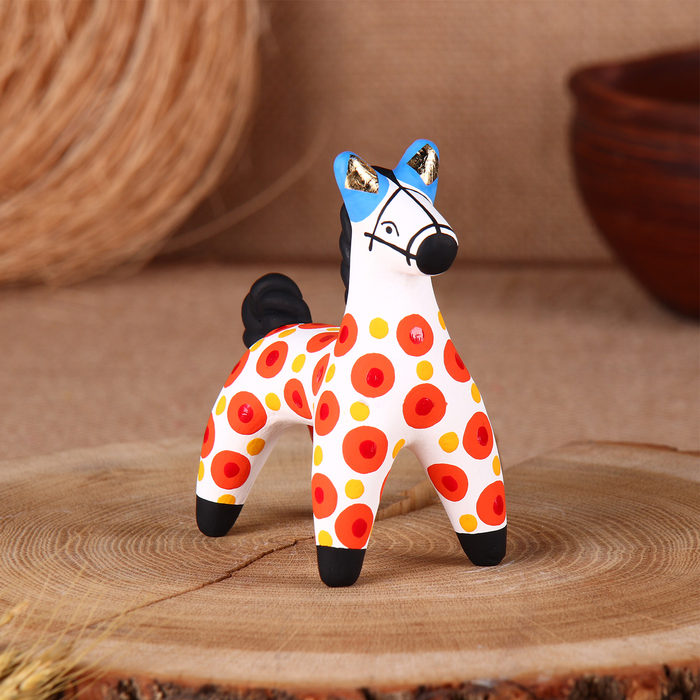 Дымковская игрушка Дымковская игрушка "Конь", микс