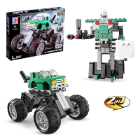 Конструктор инерционный &laquo;Внедорожник&raquo;, 2 варианта сборки, 137 деталей