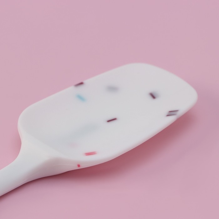 Лопатка Доляна &laquo;Конфетти&raquo;, 20&times;4,5 см, цвет белый