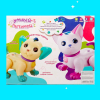 Робот кот «Умный питомец» ZHORYA, программируемый, на пульте управления, интерактивный: звук, свет, танцующий, музыкальный, на батарейках, на русском языке, белый Робот кот «Умный питомец» ZHORYA, программируемый, на пульте управления, интерактивный: звук, свет, танцующий, музыкальный, на батарейках, на русском языке, белый