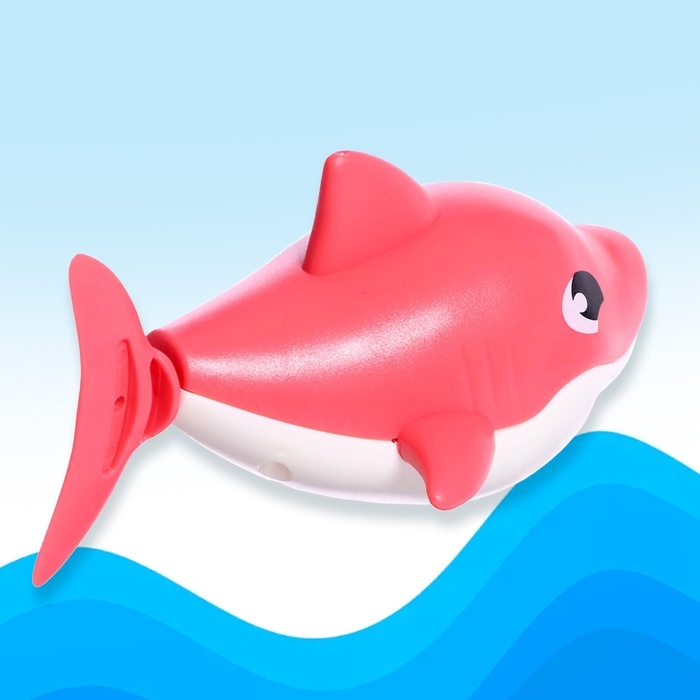 Заводная игрушка водоплавающая &laquo;Акулёнок&raquo;, цвета МИКС