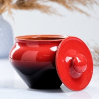 Горшок для жаркого "Классика" 0,9л красный Горшок для жаркого "Классика" 0,9л красный