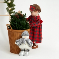 Платье и повязка Крошка Я "Клеточка", рост 74-80 см, красный Платье и повязка Крошка Я "Клеточка", рост 74-80 см, красный