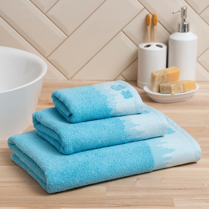 Полотенце махровое LoveLife Полотенце махровое LoveLife "Winter dream" 50х90 см, голубой, 100% хлопок, 400 гр/м2
