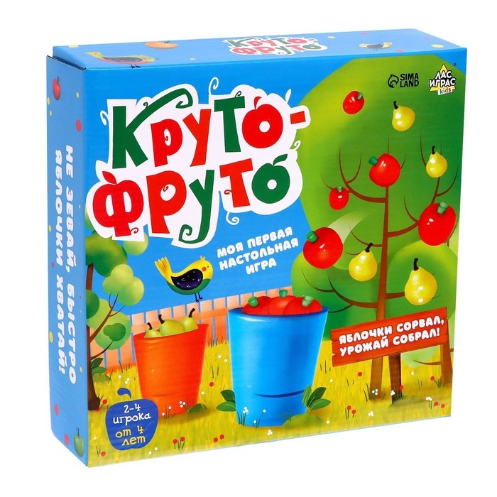 Моя первая настольная игра &laquo;Круто-фруто&raquo;, 2-4 игрока, 4+