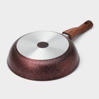 Сковорода Granit ultra red, d=26 см, съёмная ручка, стеклянная крышка, антипригарное покрытие, цвет коричневый Сковорода Granit ultra red, d=26 см, съёмная ручка, стеклянная крышка, антипригарное покрытие, цвет коричневый