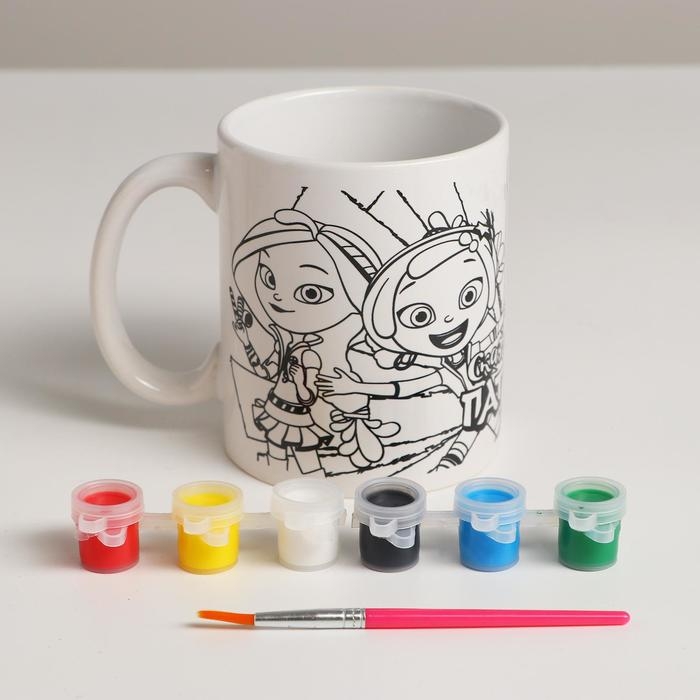 Кружка для росписи «Сказочный патруль» (краски, кисточка) Кружка для росписи «Сказочный патруль» (краски, кисточка)