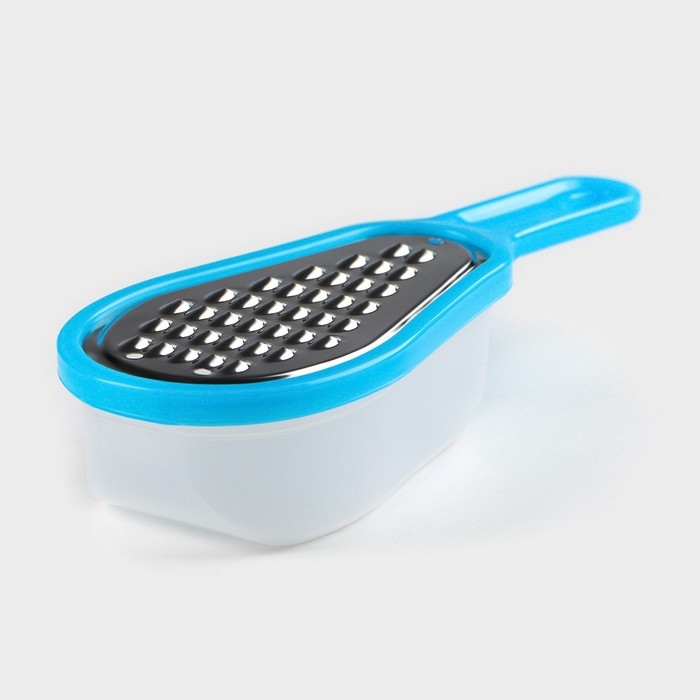 Тёрка с контейнером для детского питания Доляна &laquo;Груша&raquo;, 16 см, мелкая, цвет МИКС
