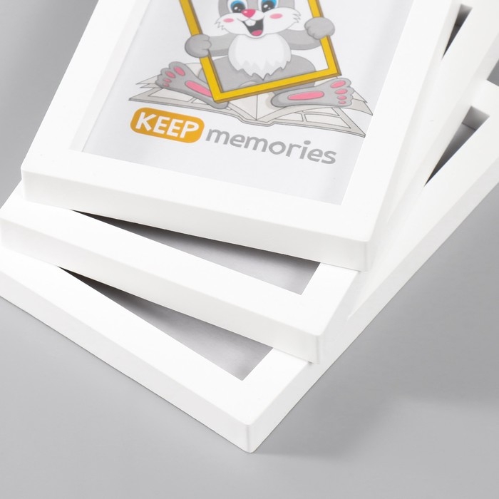 Набор фоторамок пластик L-3 10х15 см ( 3 шт.), белый Набор фоторамок пластик L-3 10х15 см ( 3 шт.), белый