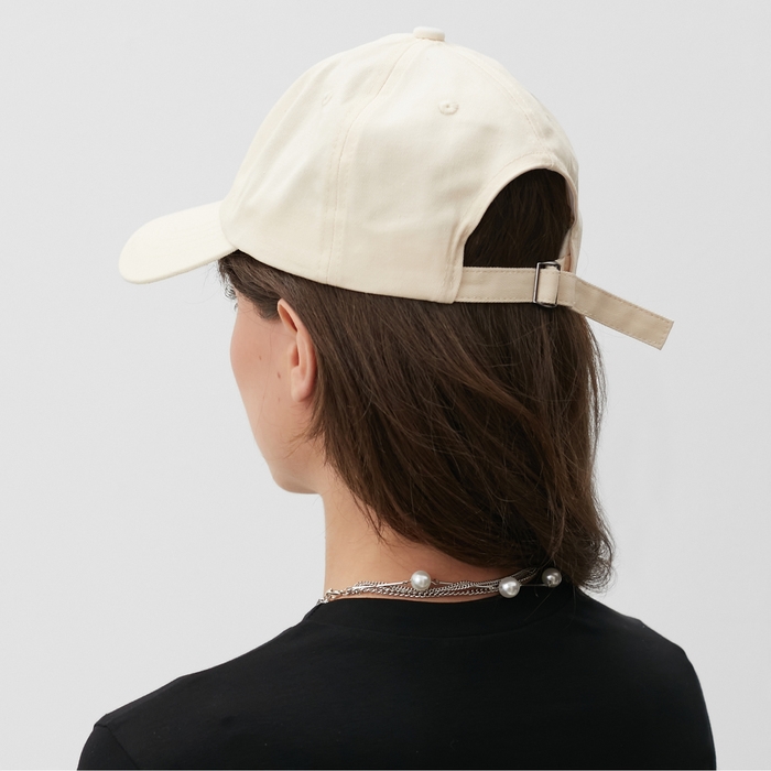 Бейсболка MINAKU, цвет бежевый, размер 56-58