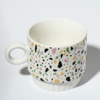 Кружка керамическая &laquo;Камень&raquo;, 250 мл, цвет белый