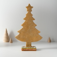 Сувенир полистоун "Ёлочка пряничная с узорами из глазури" 18,5х7х30,5 см Сувенир полистоун "Ёлочка пряничная с узорами из глазури" 18,5х7х30,5 см