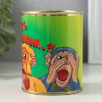 Носки в банке "Опять носки&hellip;?" (внутри носки мужские, цвет чёрный)