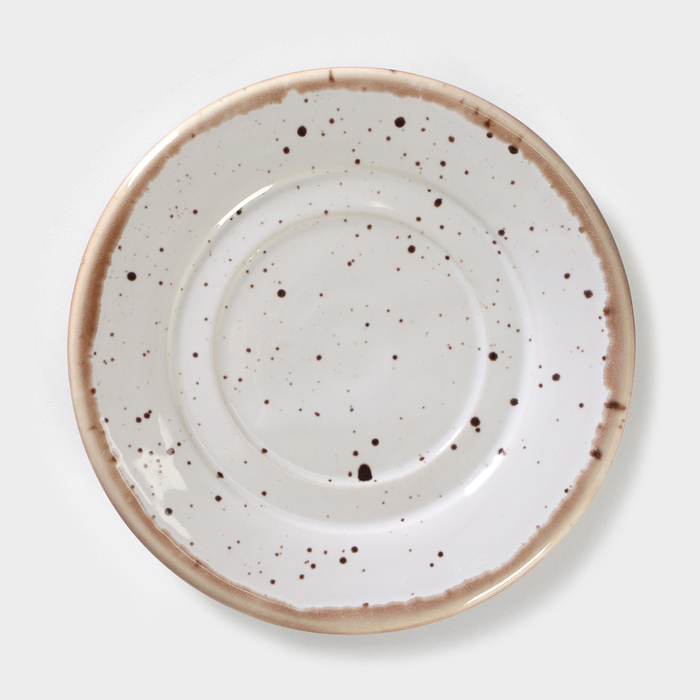 Кофейная пара фарфоровая Punto bianca: чашка 80 мл, блюдце d=6 см