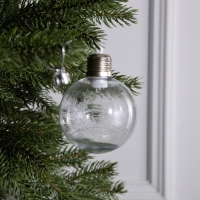 Ёлочный шар «Хрустальный», батарейки, 1 LED, свечение тёплое белое Ёлочный шар «Хрустальный», батарейки, 1 LED, свечение тёплое белое