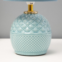 Настольная лампа "Аурелия" Е14 40Вт голубой 15х15х29 см Настольная лампа "Аурелия" Е14 40Вт голубой 15х15х29 см