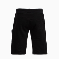 Костюм мужской (футболка/шорты), цвет чёрный/принт МИКС, размер M