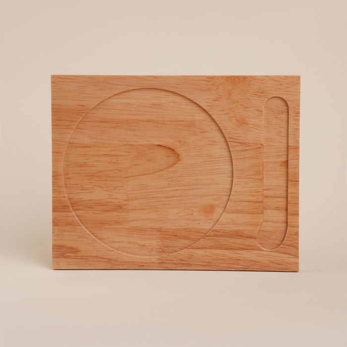 Маслёнка на деревянной подставке фарфоровая с ножом SL Home &laquo;Тренто&raquo;,22&times;17,5 см, цвет белый