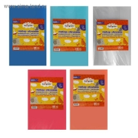 Набор обложек ПЭ 5 штук, 280 x 500 мм, 200 мкм, для учебников, универсальная, с закладкой, МИКС Набор обложек ПЭ 5 штук, 280 x 500 мм, 200 мкм, для учебников, универсальная, с закладкой, МИКС