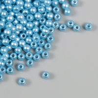 Набор бусин "Жемчуг" d 4 мм, 250 гр, тёмно-голубой