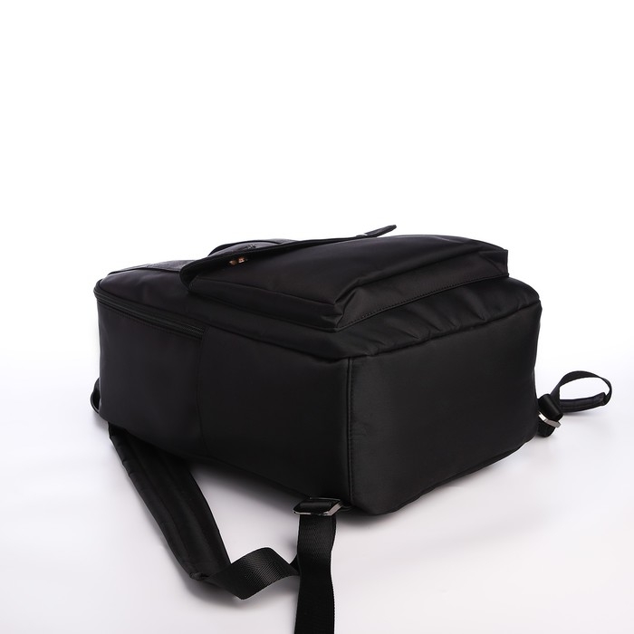 Рюкзак молодёжный из текстиля на молнии, отдел для ноутбука, 4 кармана, цвет чёрный Рюкзак молодёжный из текстиля на молнии, отдел для ноутбука, 4 кармана, цвет чёрный