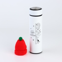 Новый год. Термос с шапочкой &laquo;Теплой зимы&raquo;, 500 мл