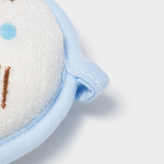 Мочалка детская для купания Доляна «Мышонок», d=11.5 см, голубой Мочалка детская для купания Доляна «Мышонок», d=11.5 см, голубой