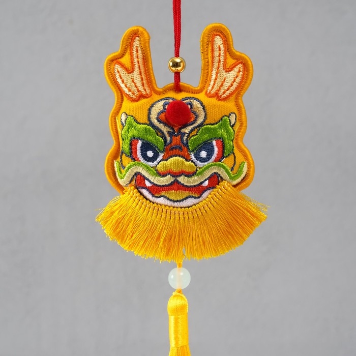 Подвеска-саше текстиль Подвеска-саше текстиль "Дракон" жёлтая 2х7,5х24 см