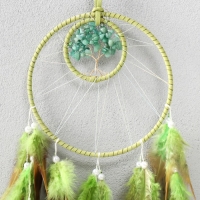 Ловец снов d=15,5 и 7 см "Деревце из камней" зеленый 60х15,5х0,7 см Ловец снов d=15,5 и 7 см "Деревце из камней" зеленый 60х15,5х0,7 см