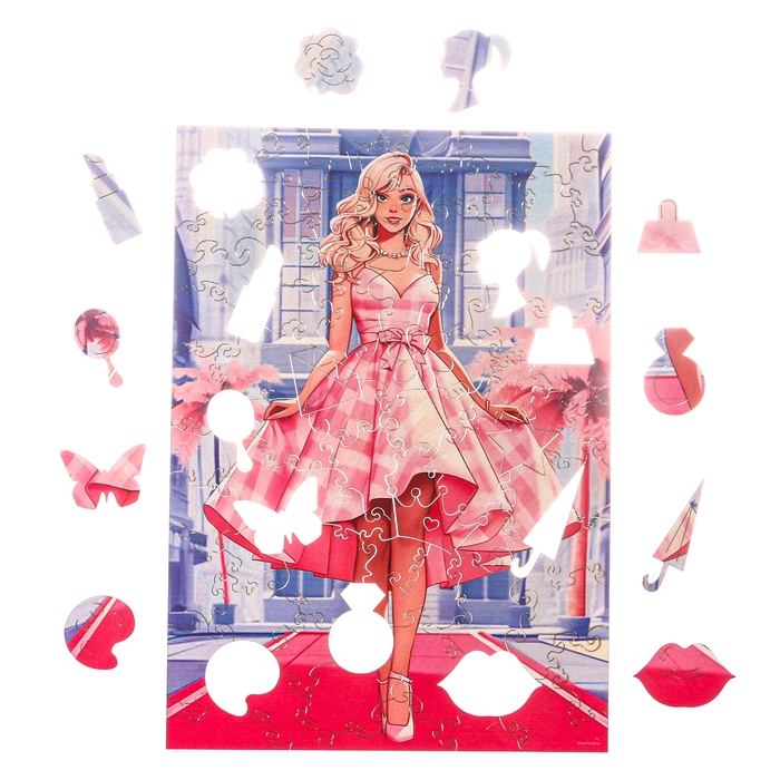 Пазл деревянный фигурный &laquo;Любимая кукла&raquo;, 80 элементов