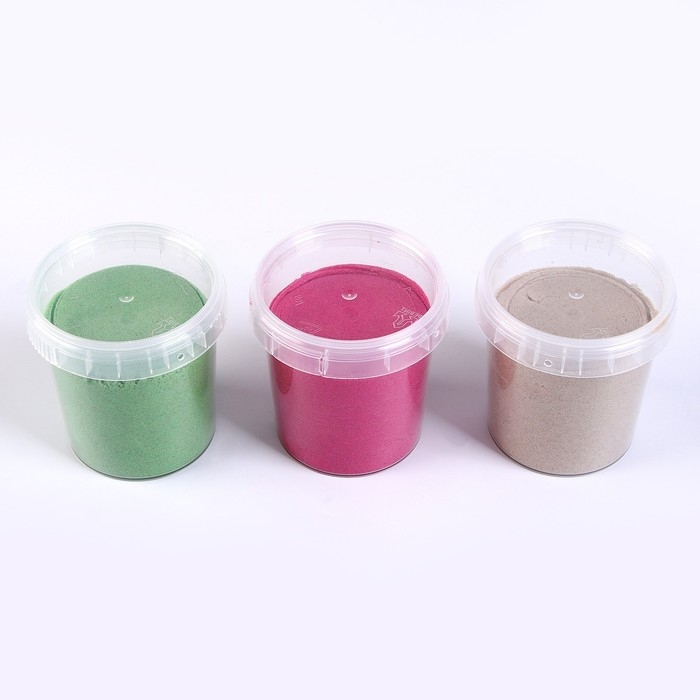 Кинетический песок &laquo;Волшебный песок&raquo;, МИКС 3 цвета, 600 г