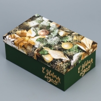 Набор подарочных коробок 10 в 1 &laquo;Елочные игрушки&raquo;, 12 х 7 х 4 - 32.5 х 20 х 12.5 см, Новый год