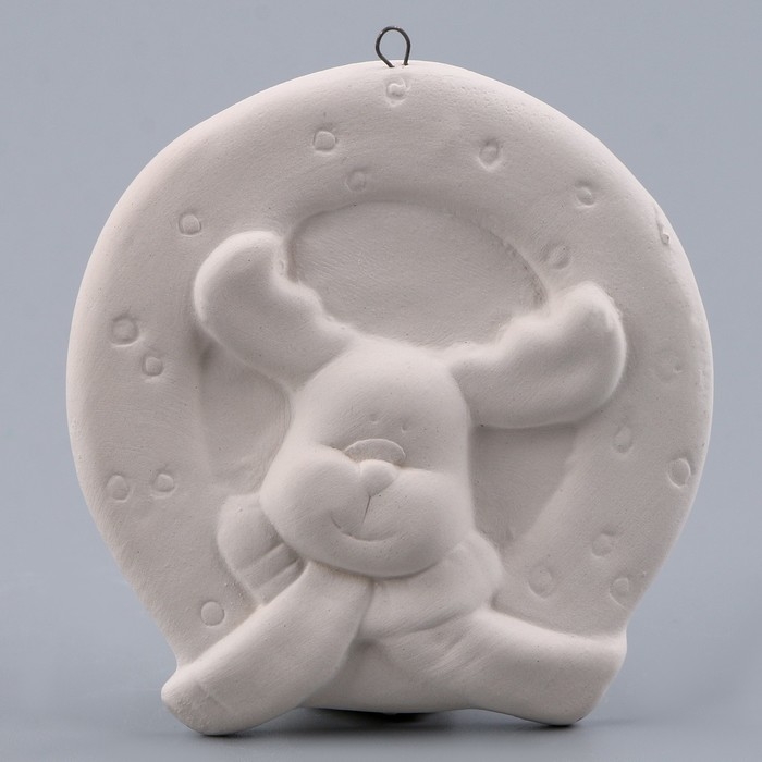 Новый год! Ёлочное украшение под раскраску &laquo;Олень&raquo; с подвесом, кисть