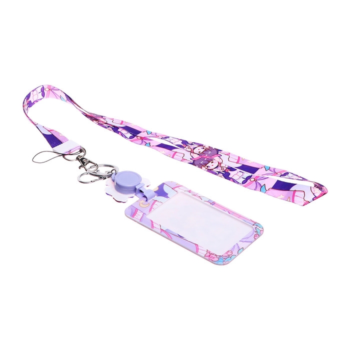 Бейдж-карман вертикальный внешний 110*68мм, внут 85*54мм, пластик, Аниме, лента 80*2см Бейдж-карман вертикальный внешний 110*68мм, внут 85*54мм, пластик, Аниме, лента 80*2см