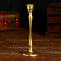 Подсвечник "Алоис" алюминий 8х8х25 см Подсвечник "Алоис" алюминий 8х8х25 см