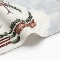 Новый год. Полотенце Этель "Зимняя деревушка" 40х73 см, 100% хлопок, саржа 190 г/м2