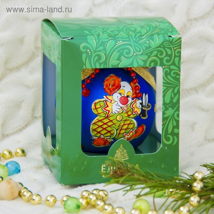 Шар "Клоун" d-7,5 см, микс