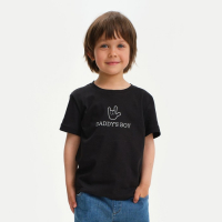 Футболка детская KAFTAN "Daddy's boy" р.36 (134-140), черный Футболка детская KAFTAN "Daddy's boy" р.36 (134-140), черный