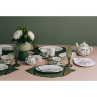 Блюдо фарфоровое Доляна &laquo;Зелёный сад&raquo;, 22,5&times;12&times;1,7 см, цвет белый