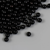 Набор бусин "Жемчуг" d 6 мм, 250 гр, чёрный