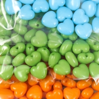 Бусины для творчества пластик "Летние цвета" 4 цвета х 20 гр 0,6х1х1 см Бусины для творчества пластик "Летние цвета" 4 цвета х 20 гр 0,6х1х1 см