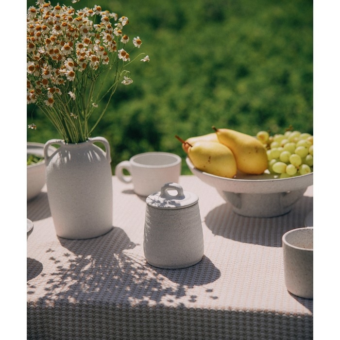 Сахарница керамическая SL Home «Арена Бланка», 400 мл, 9,5×12,5 см, цвет белый Сахарница керамическая SL Home «Арена Бланка», 400 мл, 9,5×12,5 см, цвет белый