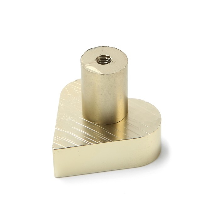 Ручка кнопка мебельная “HEART“, цвет сатиновое золото Ручка кнопка мебельная “HEART“, цвет сатиновое золото