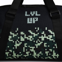 Сумка детская спортивная для мальчика &laquo;Пиксельный мир&raquo; 40х25х18, отд на молн, дл ремень, чёрный цвет