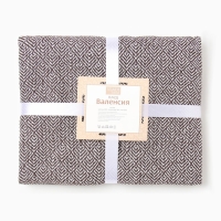 Плед Валенсия 140х200см, 155S/MARE, цв.бел/кастор, хл50%, пэ30%, пан20% Плед Валенсия 140х200см, 155S/MARE, цв.бел/кастор, хл50%, пэ30%, пан20%